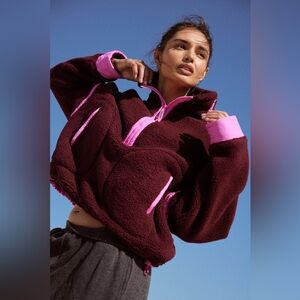 free people Mountain High Fleece Half Zip